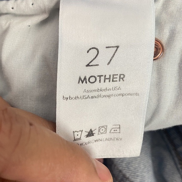 MOTHER The Stunner Zip Ankle Step Fray Exposed Secret Sister Jeans 27 Raw Hem - Picture 11 of 13